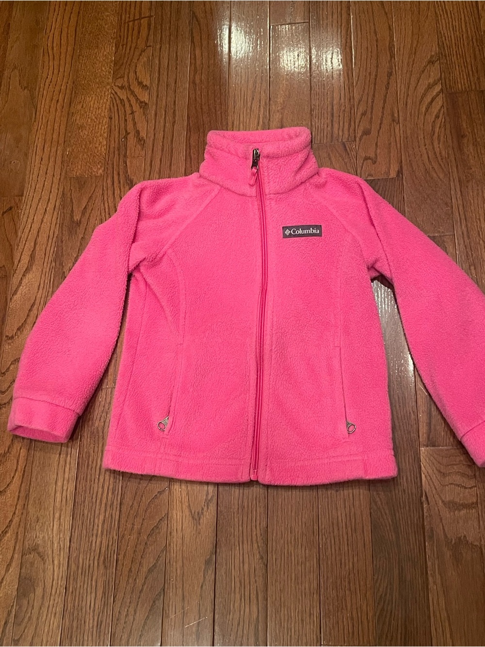 Columbia Girls' Benton Pink Full-Zip Fleece Jacket